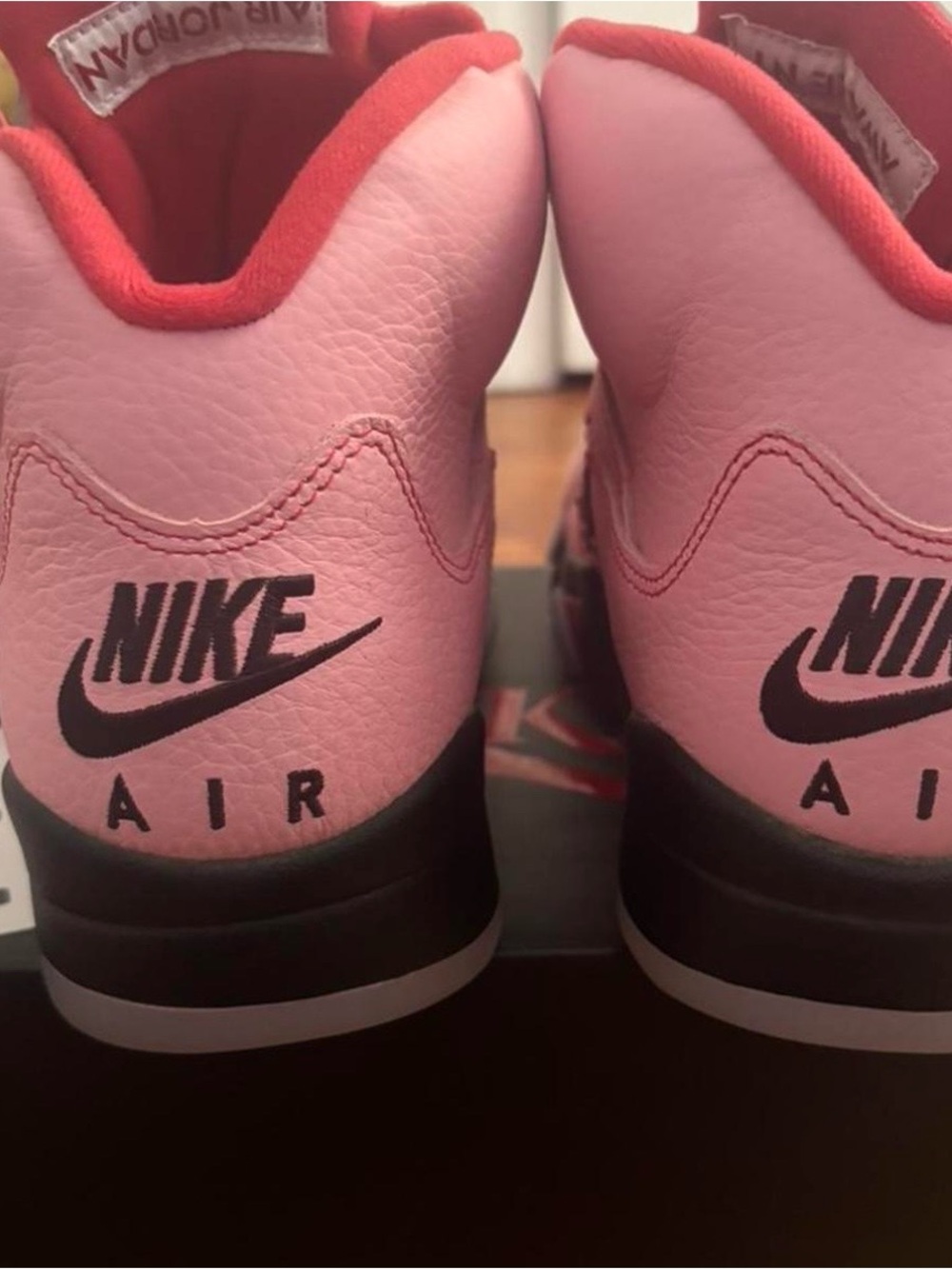 Pink High-Top Sneaker with Red Accents - Picture 6 of 6